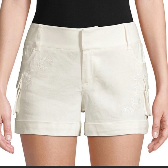 Alice + Olivia Cady Linen Shorts